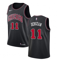 Nike Chicago Bulls 11 Demar Derozan Black NBA Swingman Statement Edition Jersey