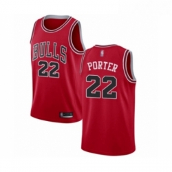 Womens Chicago Bulls 22 Otto Porter Swingman Red Basketball Jersey Icon Edition 