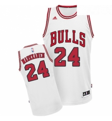 Youth Adidas Chicago Bulls 24 Lauri Markkanen Swingman White Home NBA Jersey