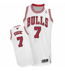 Youth Adidas Chicago Bulls 7 Toni Kukoc Authentic White Home NBA Jersey