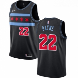 Youth Nike Chicago Bulls 22 Cameron Payne Swingman Black NBA Jersey City Edition