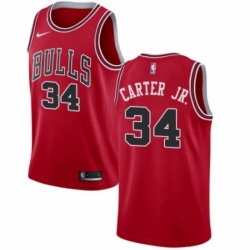 Youth Nike Chicago Bulls 34 Wendell Carter Jr Swingman Red NBA Jersey Icon Edition 