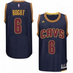 Mens Cleveland Cavaliers 6 Andrew Bogut adidas Navy Player Swingman CavFanatic Jersey 