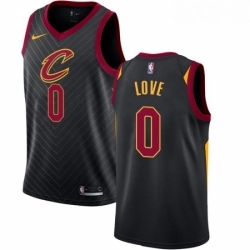 Womens Nike Cleveland Cavaliers 0 Kevin Love Authentic Black Alternate NBA Jersey Statement Edition