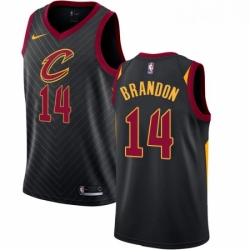 Womens Nike Cleveland Cavaliers 14 Terrell Brandon Authentic Black Alternate NBA Jersey Statement Edition 