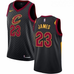 Womens Nike Cleveland Cavaliers 23 LeBron James Swingman Black Alternate NBA Jersey Statement Edition