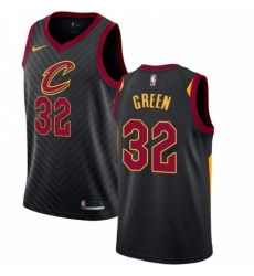 Womens Nike Cleveland Cavaliers 32 Jeff Green Authentic Black Alternate NBA Jersey Statement Edition 