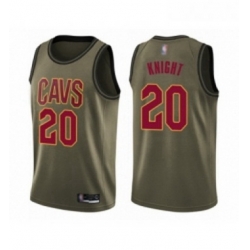 Youth Cleveland Cavaliers 20 Brandon Knight Swingman Green Salute to Service Basketball Jersey 