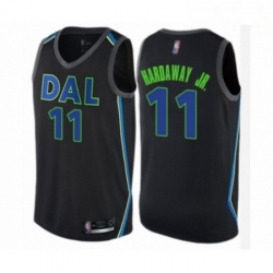 Mens Dallas Mavericks 11 Tim Hardaway Jr Authentic Black Basketball Jersey City Edition 