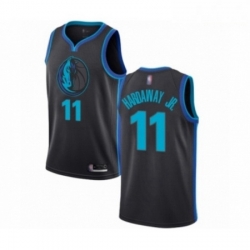 Mens Dallas Mavericks 11 Tim Hardaway Jr Authentic Charcoal Basketball Jersey City Edition 