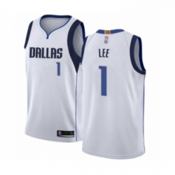 Womens Dallas Mavericks 1 Courtney Lee Swingman White Basketball Jersey Association Edition 