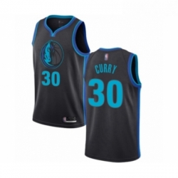 Womens Dallas Mavericks 30 Seth Curry Swingman Charcoal Basketball Jersey City Edition 