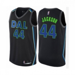 Womens Dallas Mavericks 44 Justin Jackson Swingman Black Basketball Jersey City Edition 