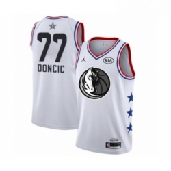 Youth Dallas Mavericks 77 Luka Doncic Swingman White 2019 All Star Game Basketball Jersey 