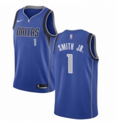 Youth Nike Dallas Mavericks 1 Dennis Smith Jr Swingman Royal Blue Road NBA Jersey Icon Edition