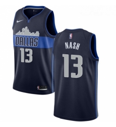 Youth Nike Dallas Mavericks 13 Steve Nash Swingman Navy Blue NBA Jersey Statement Edition