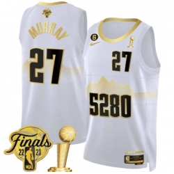 Men Denver Nuggets Jamal Murray 2023 Finals and Champions Patch Jersey