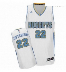 Mens Adidas Denver Nuggets 22 Richard Jefferson Swingman White Home NBA Jersey 