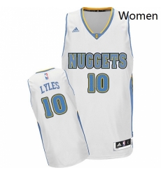 Womens Adidas Denver Nuggets 10 Trey Lyles Swingman White Home NBA Jersey 