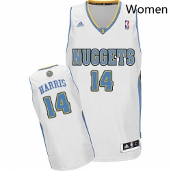 Womens Adidas Denver Nuggets 14 Gary Harris Swingman White Home NBA Jersey