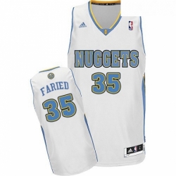 Youth Adidas Denver Nuggets 35 Kenneth Faried Swingman White Home NBA Jersey