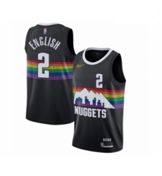 Youth Denver Nuggets #2 Alex English Swingman Black Basketball Jersey - 2019 20 City Edition