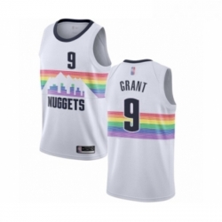 Youth Denver Nuggets 9 Jerami Grant Swingman White Basketball Jersey City Edition 