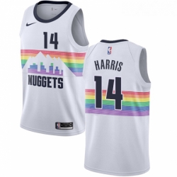 Youth Nike Denver Nuggets 14 Gary Harris Swingman White NBA Jersey City Edition