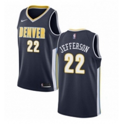 Youth Nike Denver Nuggets 22 Richard Jefferson Swingman Navy Blue Road NBA Jersey Icon Edition 