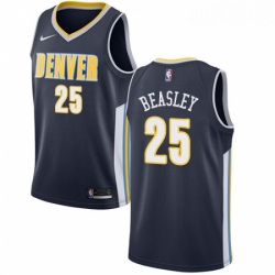 Youth Nike Denver Nuggets 25 Malik Beasley Swingman Navy Blue Road NBA Jersey Icon Edition