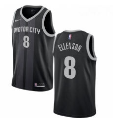 Womens Nike Detroit Pistons 8 Henry Ellenson Swingman Black NBA Jersey City Edition