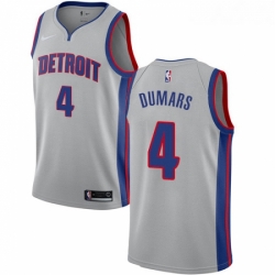 Youth Nike Detroit Pistons 4 Joe Dumars Swingman Silver NBA Jersey Statement Edition