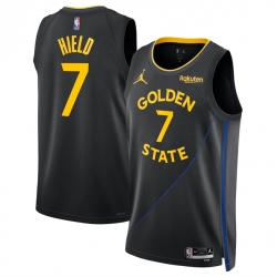 Men Golden State Warriors 7 Buddy Hield Black 2024 25 Statement Edition Stitched Basketball Jersey