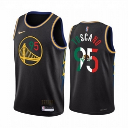 Men Golden State Warriors 95 Juan Toscano Anderson 2022 Black Special Mexico City Edition Stitched Jersey