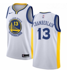 Womens Nike Golden State Warriors 13 Wilt Chamberlain Authentic White Home NBA Jersey Association Edition