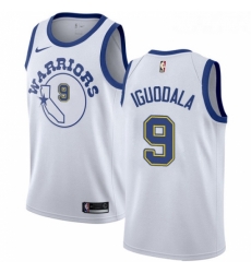 Womens Nike Golden State Warriors 9 Andre Iguodala Swingman White Hardwood Classics NBA Jersey