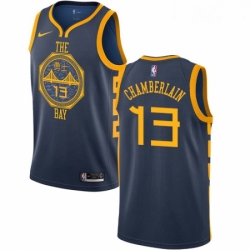 Youth Nike Golden State Warriors 13 Wilt Chamberlain Swingman Navy Blue NBA Jersey City Edition