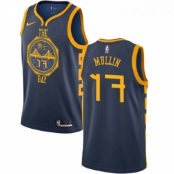 Youth Nike Golden State Warriors 17 Chris Mullin Swingman Navy Blue NBA Jersey City Edition