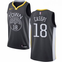 Youth Nike Golden State Warriors 18 Omri Casspi Swingman Black Alternate NBA Jersey Statement Edition 