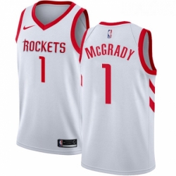 Womens Nike Houston Rockets 1 Tracy McGrady Swingman White Home NBA Jersey Association Edition