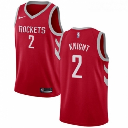 Youth Nike Houston Rockets 2 Brandon Knight Swingman Red NBA Jersey Icon Edition 