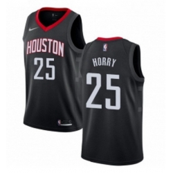 Youth Nike Houston Rockets 25 Robert Horry Swingman Black Alternate NBA Jersey Statement Edition