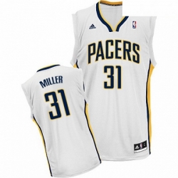 Mens Adidas Indiana Pacers 31 Reggie Miller Swingman White Home NBA Jersey