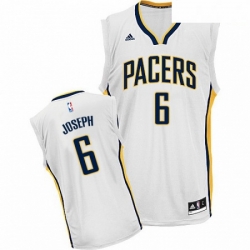 Mens Adidas Indiana Pacers 6 Cory Joseph Swingman White Home NBA Jersey 