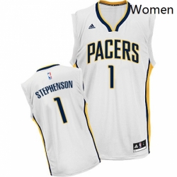 Womens Adidas Indiana Pacers 1 Lance Stephenson Swingman White Home NBA Jersey 