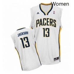 Womens Adidas Indiana Pacers 13 Mark Jackson Swingman White Home NBA Jersey