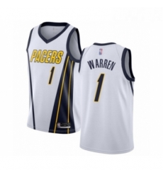 Womens Indiana Pacers 1 TJ Warren White Swingman Jersey Earned Edition 