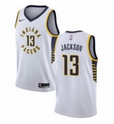 Womens Nike Indiana Pacers 13 Mark Jackson Authentic White NBA Jersey Association Edition