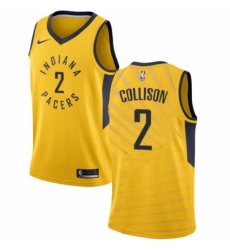 Womens Nike Indiana Pacers 2 Darren Collison Swingman Gold NBA Jersey Statement Edition 