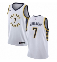 Youth Nike Indiana Pacers 7 Al Jefferson Swingman White NBA Jersey Association Edition